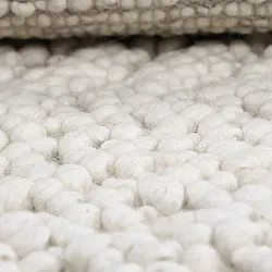Wollen-vloerkleed - Sala Irregular Wool Bubble (room)