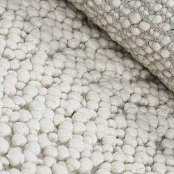 Wollen-vloerkleed - Sala Irregular Wool Bubble (room)