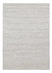 Wollen-vloerkleed - Sala Irregular Wool Bubble (lichtgrijze melange)