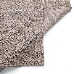 Wollen-vloerkleed - Sala Irregular Wool Bubble (taupe/wit melange)