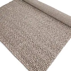 Wollen-vloerkleed - Sala Irregular Wool Bubble (taupe/wit melange)