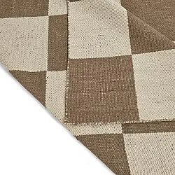 Wollen-vloerkleed - Scacco (bruin/beige)