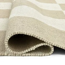 Wollen-vloerkleed - Scacco (wit/beige)