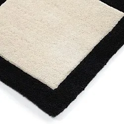 Wollen-vloerkleed - Syl Hand Tufted Wool Premium (zwart/wit)