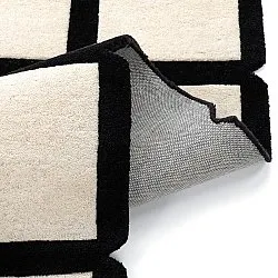 Wollen-vloerkleed - Syl Hand Tufted Wool Premium (zwart/wit)