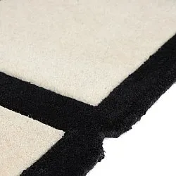 Wollen-vloerkleed - Syl Hand Tufted Wool Premium (zwart/wit)