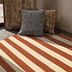 Wollen-vloerkleed - Torquay (kaneel/wit)
