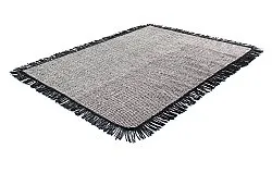 Wollen-vloerkleed - Pike (zwart)