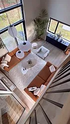 Hoogpolig vloerkleed - Evora (offwhite)