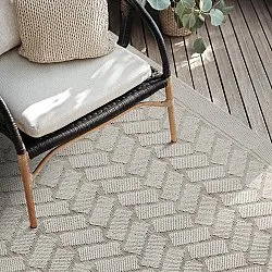 Vloerkleden voor binnen en buiten - Aria (gebroken wit)