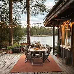 Vloerkleden voor binnen en buiten - Arlo (oranje)