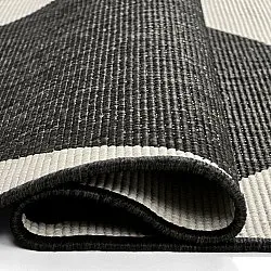 Vloerkleden voor binnen en buiten - Aurora (zwart/wit)