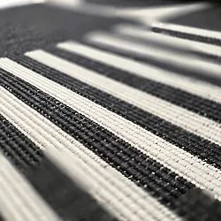 Vloerkleden voor binnen en buiten - Aurora (zwart/wit)