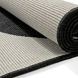 Vloerkleden voor binnen en buiten - Aurora (zwart/wit)