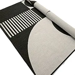 Vloerkleden voor binnen en buiten - Aurora (zwart/wit)