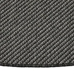 Rond vloerkleed - Indoor/Outdoor Bennett (zwart)