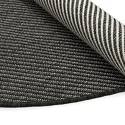 Rond vloerkleed - Indoor/Outdoor Bennett (zwart)
