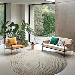 Rond vloerkleed - Indoor/Outdoor Devon (beige)