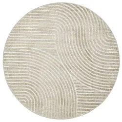 Rond vloerkleed - Indoor/Outdoor Devon (beige)