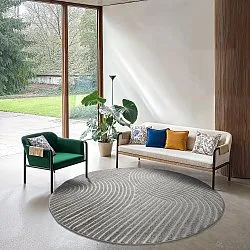 Rond vloerkleed - Indoor/Outdoor Devon (grijs)