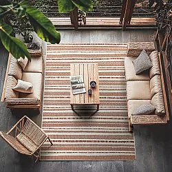 Vloerkleden voor binnen en buiten - Ethan (oranje)