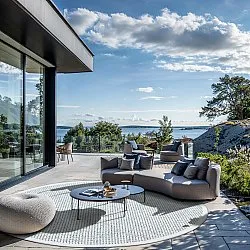 Rond vloerkleed - Tromsø (groene)