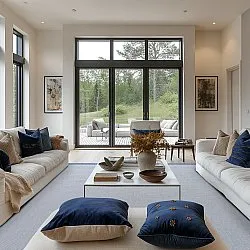 Vloerkleden voor binnen en buiten - Sortelha (blauw)