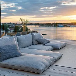 Vloerkleden voor binnen en buiten - Sortelha (blauw)