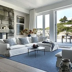 Vloerkleden voor binnen en buiten - Monsanto (blauw)