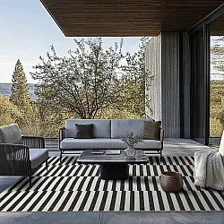 Vloerkleden voor binnen en buiten - Otto (zwart)