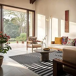 Vloerkleden voor binnen en buiten - Roscoe (zwart)