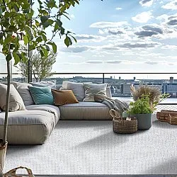 Vloerkleden voor binnen en buiten - Tromsø (zilver)