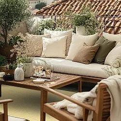 Vloerkleden voor binnen en buiten - Thurman (geel)