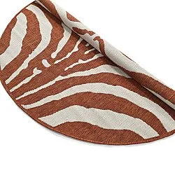 Rond vloerkleed - Indoor/Outdoor Winona (oranje)