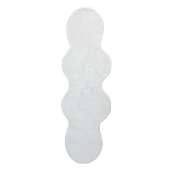Golvend Loper Vloerkleed - Aranga Super Soft Fur (wit)