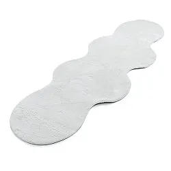 Golvend Loper Vloerkleed - Aranga Super Soft Fur (wit)