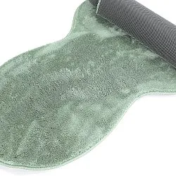 Golvend Loper Vloerkleed - Aranga Super Soft Fur (groente)
