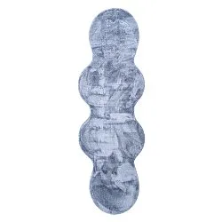 Golvend Loper Vloerkleed - Aranga Super Soft Fur (staalblauw)