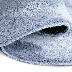 Golvend Loper Vloerkleed - Aranga Super Soft Fur (staalblauw)