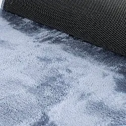 Golvend Loper Vloerkleed - Aranga Super Soft Fur (staalblauw)