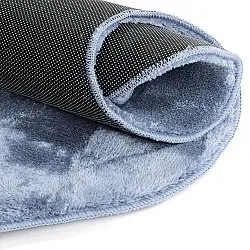 Golvend Loper Vloerkleed - Aranga Super Soft Fur (staalblauw)