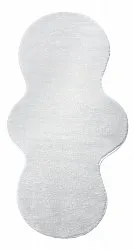 Golvend Loper Vloerkleed - Aranga Super Soft Fur (wit)