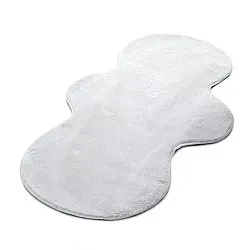 Golvend Loper Vloerkleed - Aranga Super Soft Fur (wit)