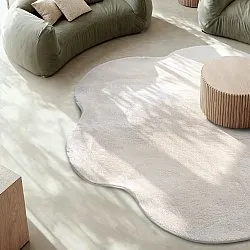 Rond Golvend Vloerkleed - Aranga Super Soft Fur (beige)