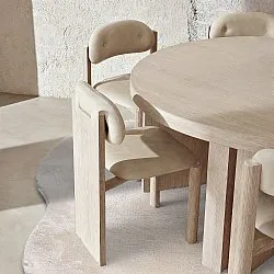 Rond Golvend Vloerkleed - Aranga Super Soft Fur (beige)