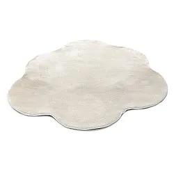 Rond Golvend Vloerkleed - Aranga Super Soft Fur (beige)