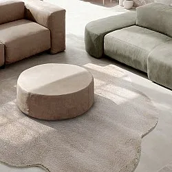 Rond Golvend Vloerkleed - Aranga Super Soft Fur (bruin)