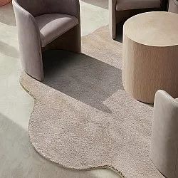 Rond Golvend Vloerkleed - Aranga Super Soft Fur (bruin)