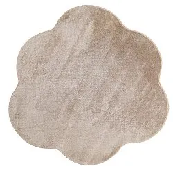 Rond Golvend Vloerkleed - Aranga Super Soft Fur (bruin)