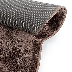 Rond Golvend Vloerkleed - Aranga Super Soft Fur (donkerbruin)